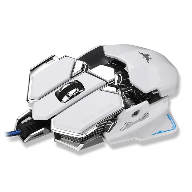 4800 DPI Aluminum Base Game Mouse,10 Buttons,Professional Programmable USB Wired Gaming Mice for PC Laptops Computer Pro Gamer 4800 DPI Aluminum Base Game Mouse,10 Buttons,Professional Programmable USB Wired Gaming Mice for PC Laptops Computer Pro Gamer