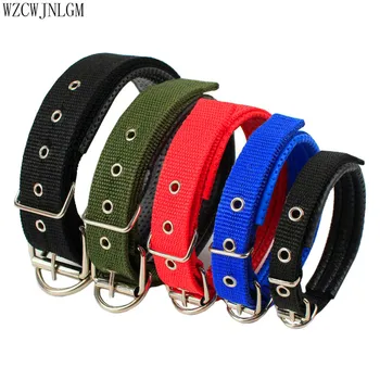 

Pet supplies Nylon Dog Collar Adjustable Size Pet collar Custom Puppy Dog Walker 10pcs