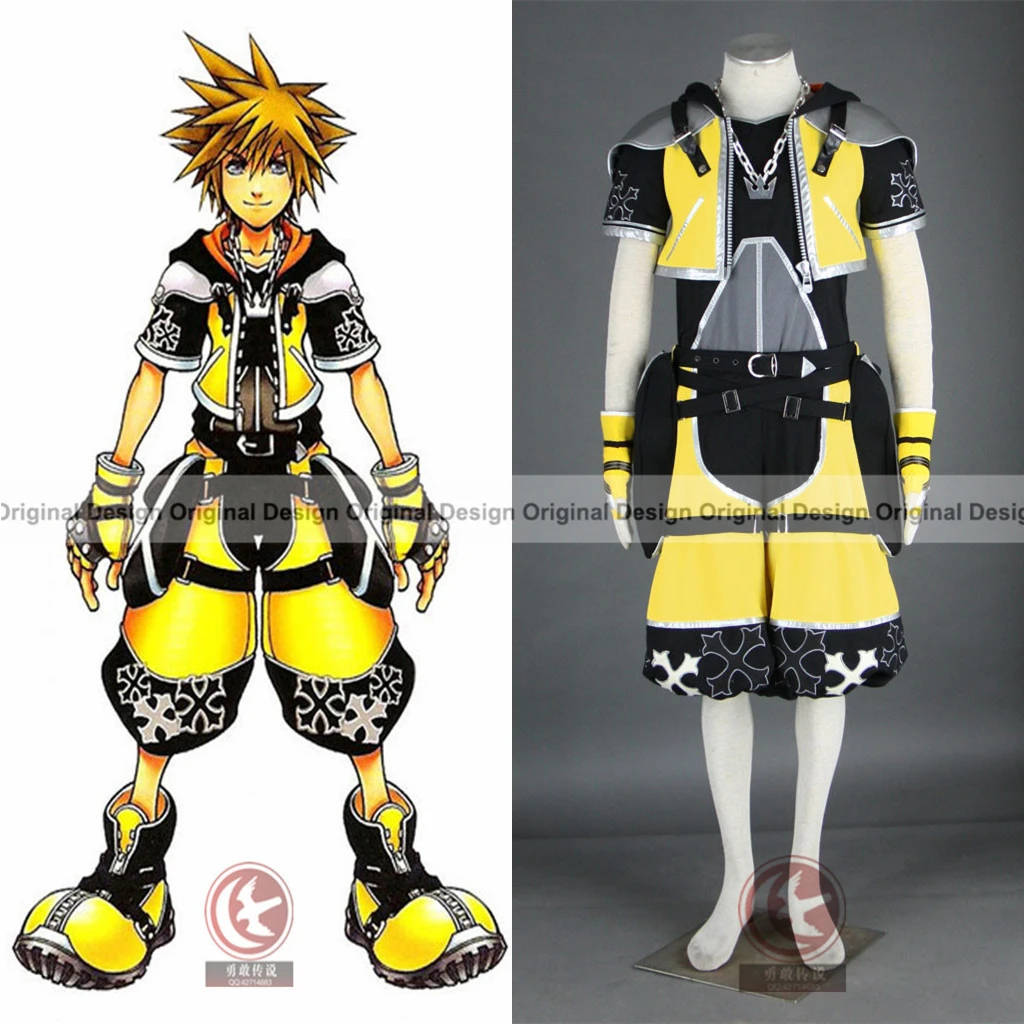 Kingdom Hearts ROXAS Riku True Sora Kairi группа костюмы персонажей аниме одежда, костюм для костюмированной игры, возможно индивидуальное изготовление на заказ - Цвет: Design 14