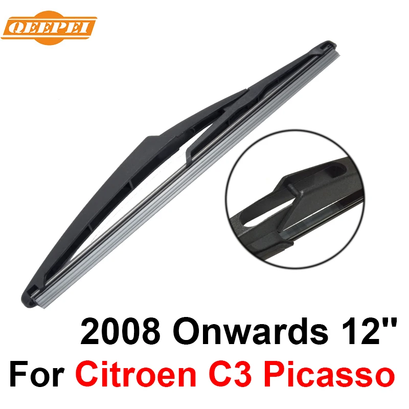 QEEPEI Rear Windscreen Wiper No Arm For Citroen C3 Picasso 2008 Onwards