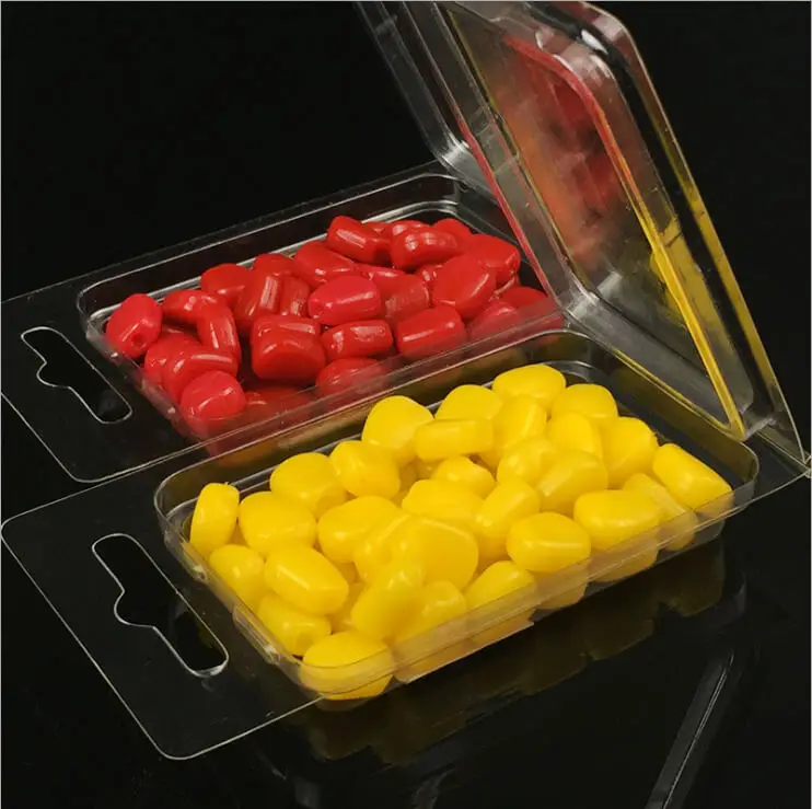 

50pcs Pop up Soft PVC Corn Floating Baits Sweetcorn Coarse Carp Fishing Lure Artificial Bait Freshwater Lake River Red/Yellow