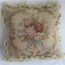 15 K 1" X 16" игольная подушка крышка ручная вязанная Подушка с цветочным дизайном без вставок