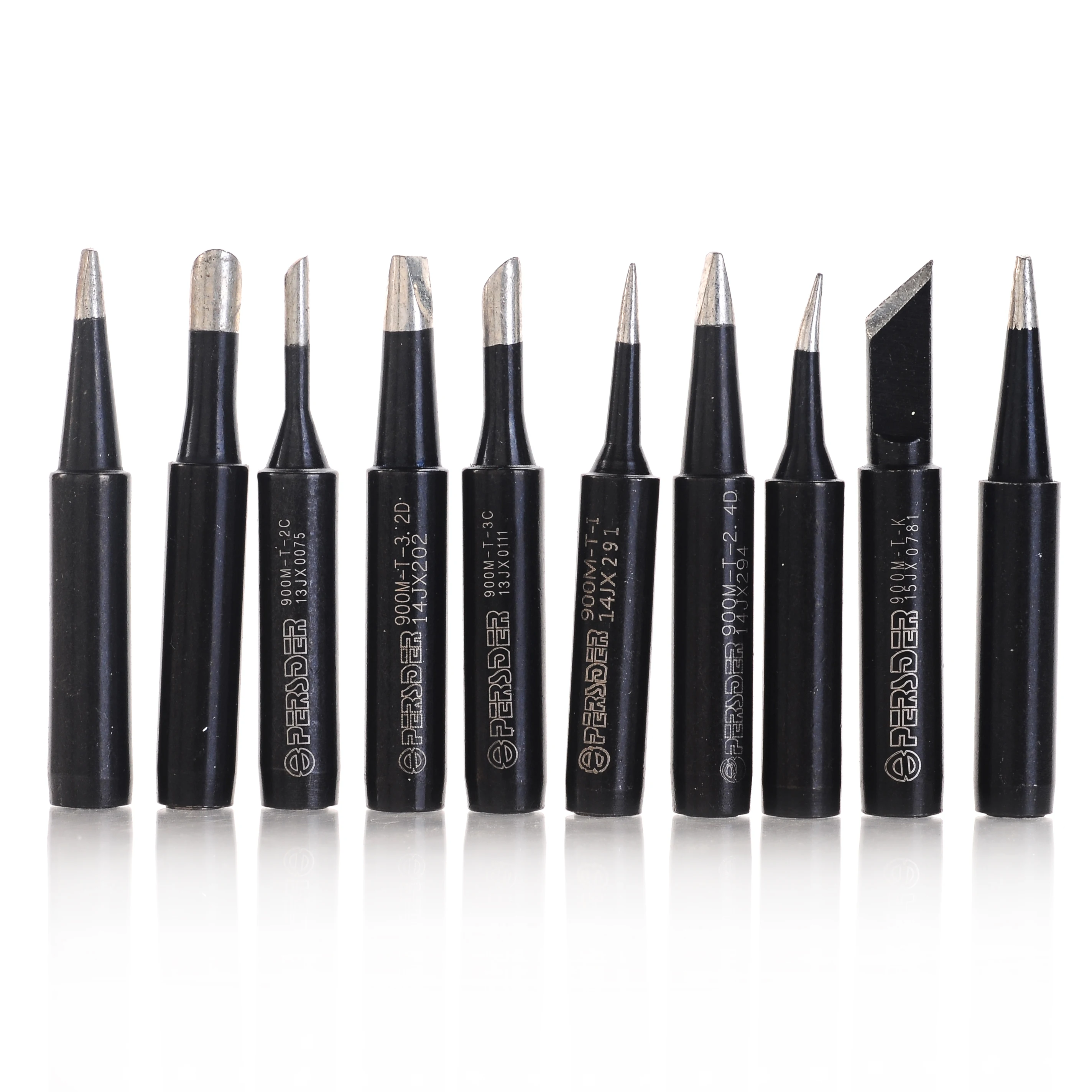 

Persder 10pcs Solder Soldering Iron Tip for Hakko Atten Quick Station 900M 933 907 936 852 852D 852+ 936 937 -Black