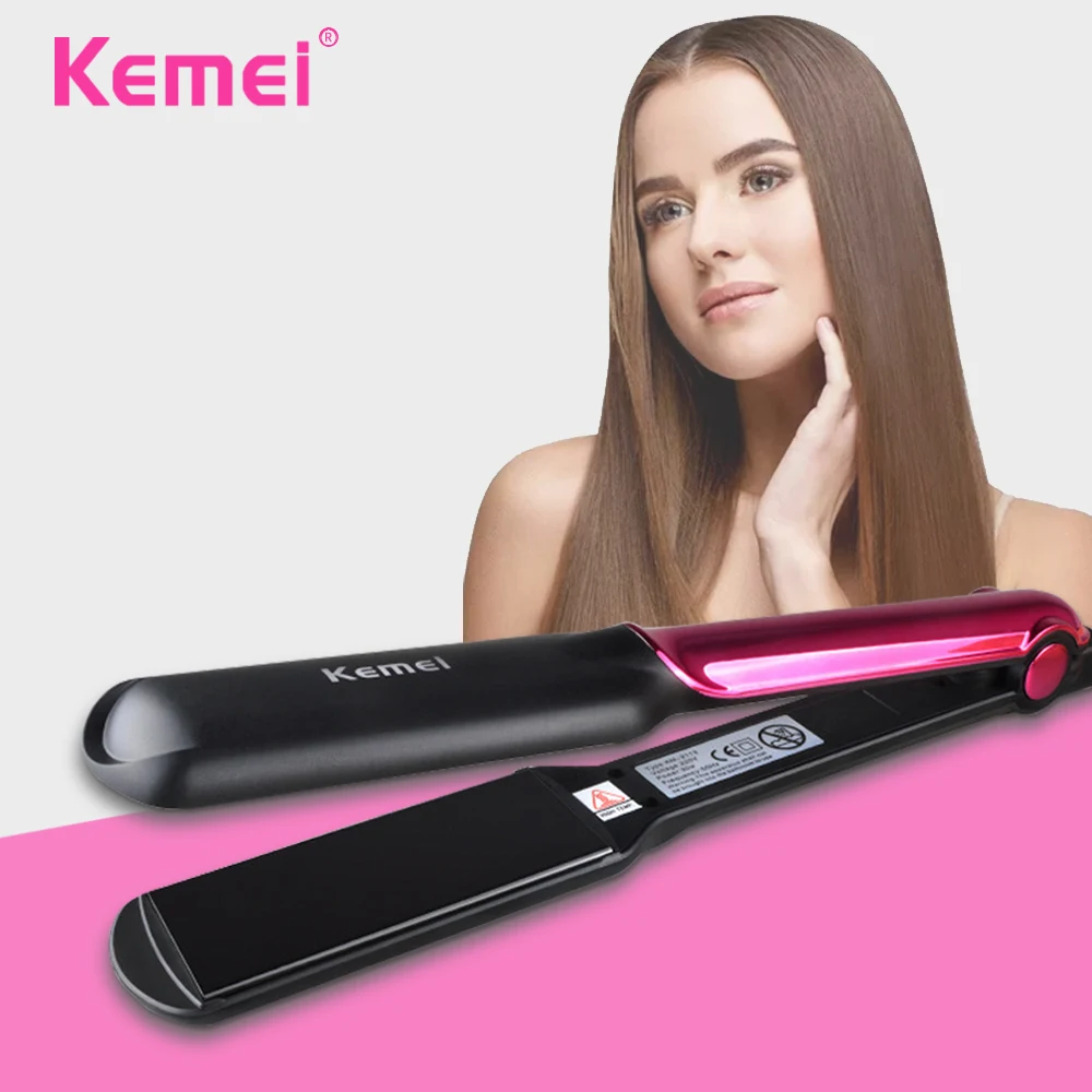 

Kemei Multifunctional Electric Magic Hair Styling Tool Portable Size Handheld Electric Hair Curler Hair Straightener