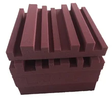 Акустические диффузорные панели Metro Burgundy Spong 30X30X5CM Звукоизоляционная студийная пена