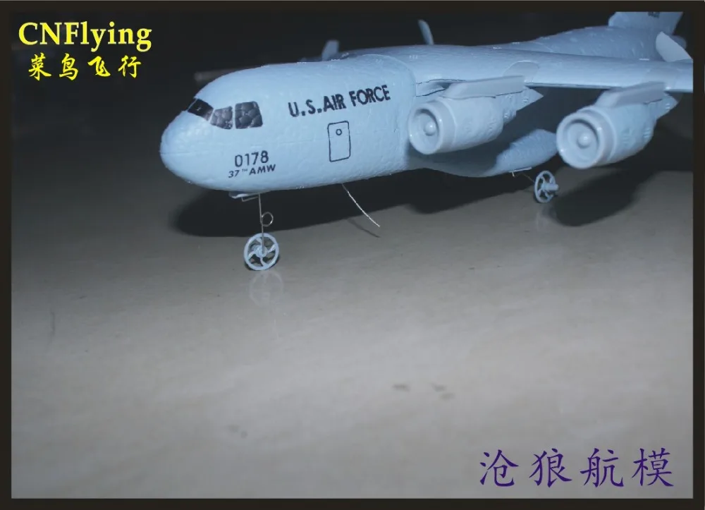 2CH C-17 c17 транспорт 373 мм размах крыльев EPP DIY RC Самолет RC игрушки самолет матовый 2,4 ГГц оси гироскопа игрушки RTF самолет