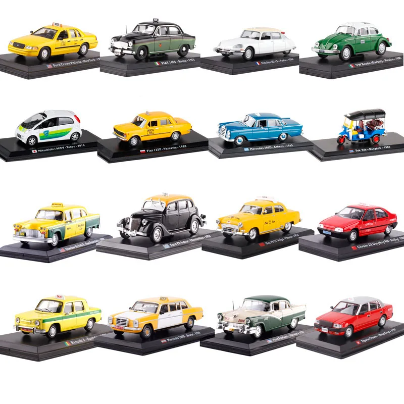

1/43 Scale LEO All World TAIX Ford Crown Citroen ID19 FIAT I400 Bttele Austin FX4 Diecast Metal Car Model Kids Toy Gift