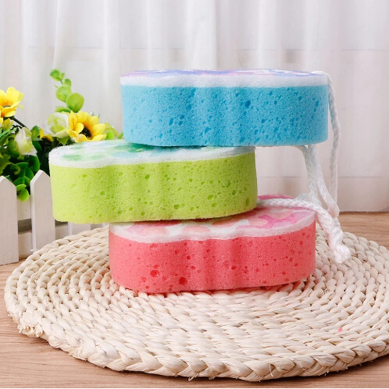 

Hot Sale Bath Sponge Massage Multi-Function Shower Exfoliating Body Cleaning Scrubber Cleaning Tools Supplies Random Color