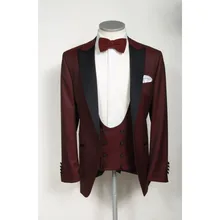 Последние конструкции пальто брюки белый и черный Жених Смокинги приталенный Блейзер мужские свадебные вечерние костюмы(куртка+ брюки