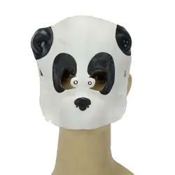 Китай Panda латекс маска для День защиты детей платье дураки день маскарад Вечерние Эластичная лента Косплэй маски животных смешной костюм
