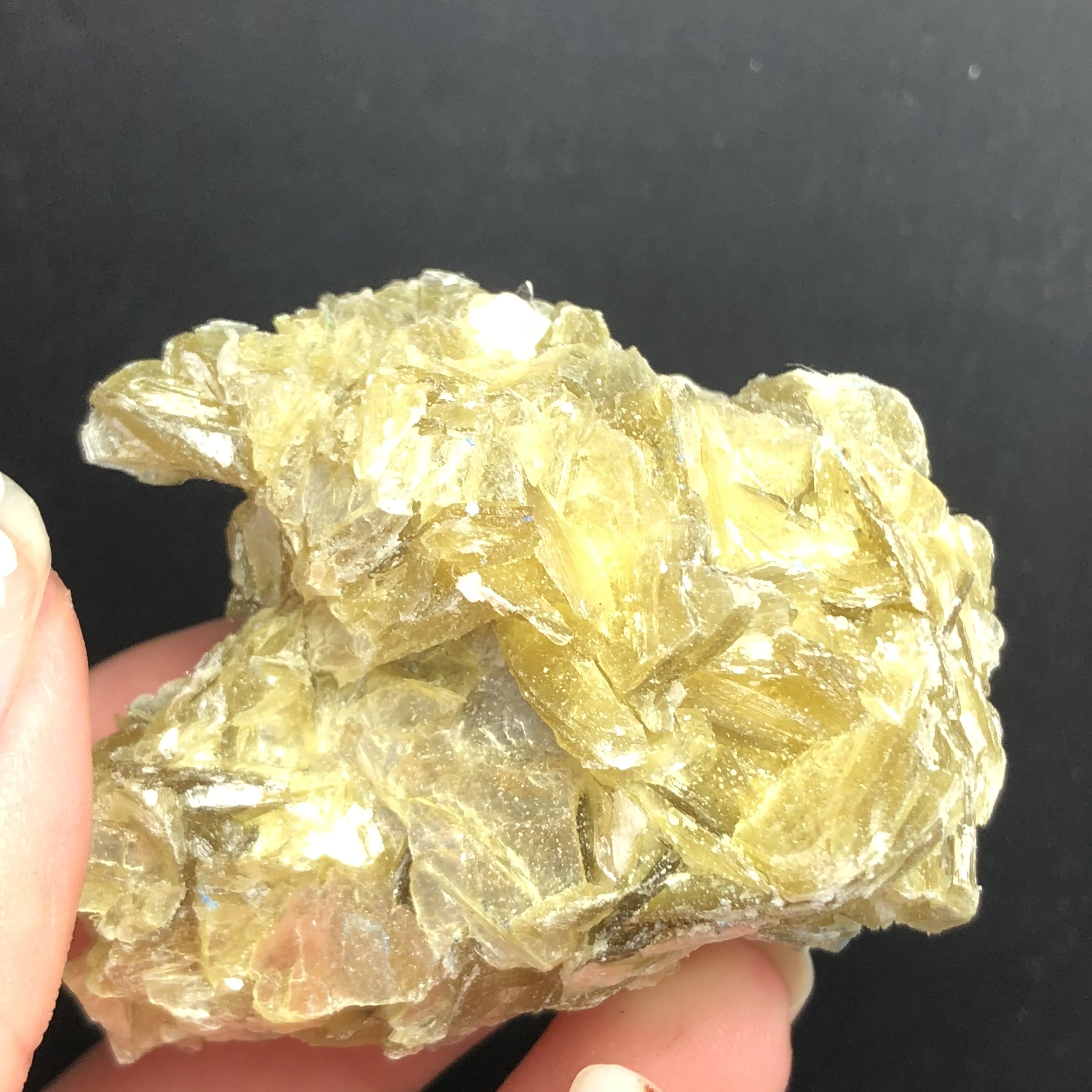 Pure natural flavanite crystal coarse stone mineral specimen block artwork reiki healing meditation
