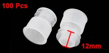 

100pcs Clear Plastic Flange Type Stopper for 12mm Dia Test Tube