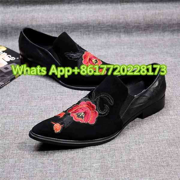 Masculino Chaussure Hombres Homme on Cuero Rose Metal Coolsapato Suede Toe 46 Pisos Flor Sapato Pic Masculina as Slip As Zapatos Pic 1ZFqtFEwx
