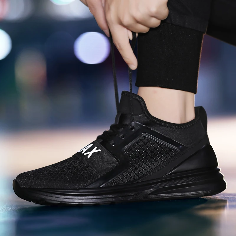 

Men's Casual Shoes Brand New Fashion Sneakers For Man Leisure Breathable Non-Leather Shoe Lace Up Jogging Flats Walking Shoe