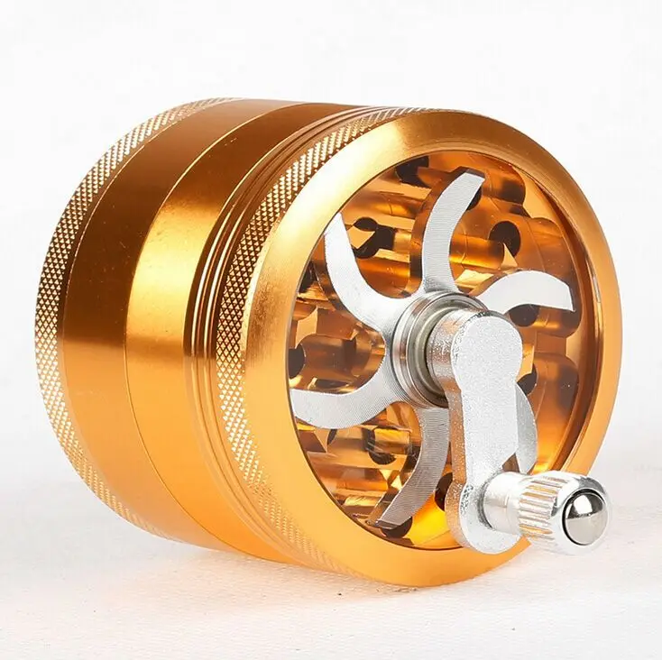 

Newest 4 Layers Diameter 63MM Aluminum Alloy Herb Hand Grinder for Weed Mill Smoke Spice Muller Tobacco Crusherr Drops Ship