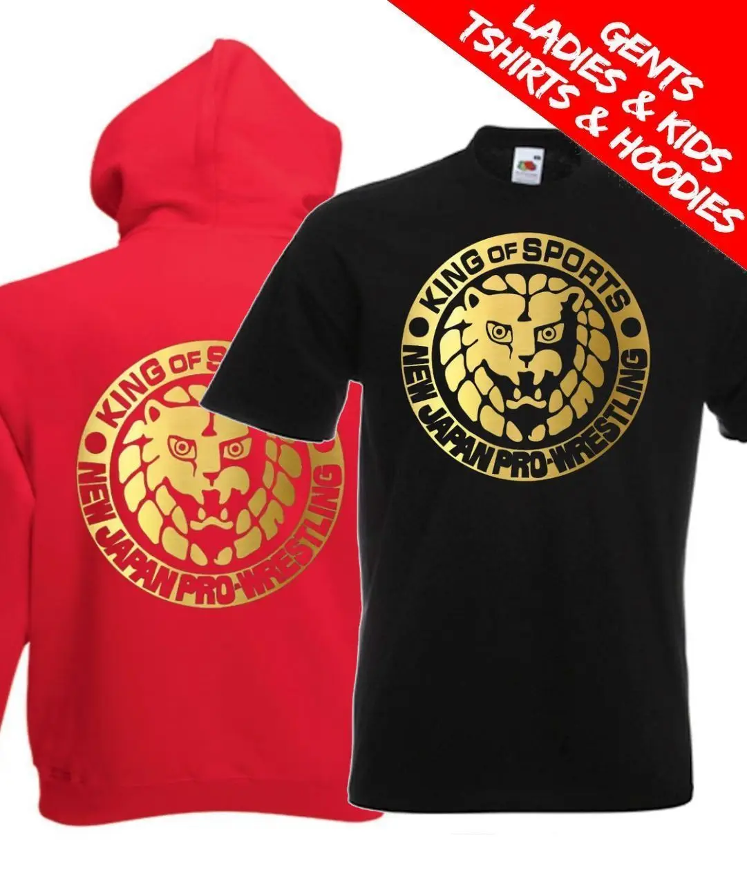 2019 крутой новый японский профессиональный РЕСЛИНГ футболка/Толстовка Njpw футболка с капюшоном