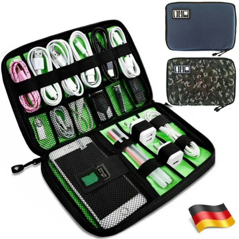 

Gadget Organizer USB Cable Storage Bag Travel Digital Electronic Accessories Pouch Case USB Charger Power Bank Holder Kit Bag
