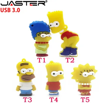 

usb flash drive memoryusb 3.0 16gb 4GB 8GB 16GB 32GB 64GB memory usb wholesale Cartoon Simpsons pendrive 64 gbpen drive custom