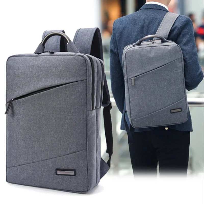 Открытый ударопрочный холщовый рюкзак для ноутбука путешествия город ходьба Спорт двойной доступ пакет с легкой утяжеленной ручкой