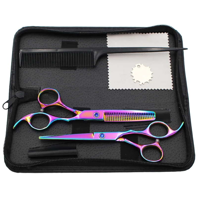 6&quot Professional Salon Hair Cutting + Thinning Scissors Barber Shears Hairdressing Set | Красота и здоровье