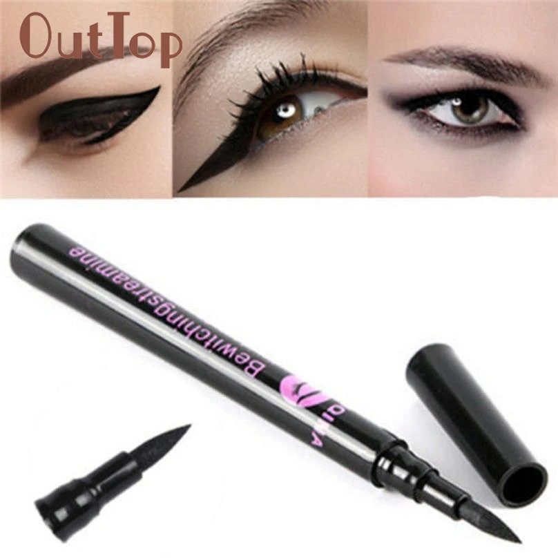 

Levert Dropship Black Waterproof Eyeliner fluid Eye Liner Pen Pencil Makeup Cosmetic 0325B5Down td128