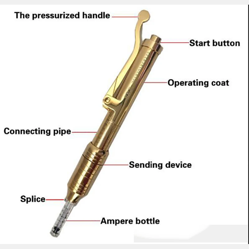 0,3 мл Стерильная без необходимости гиалуроновая ручка распылитель высокого давления гиалуроновая пушка инъекционная ручка Мульти стрельба против морщин губ лифтинг
