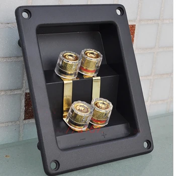 

20pcs/lot 401G four thick speaker junction box connector with large transparent crystal copper wire column speaker terminal