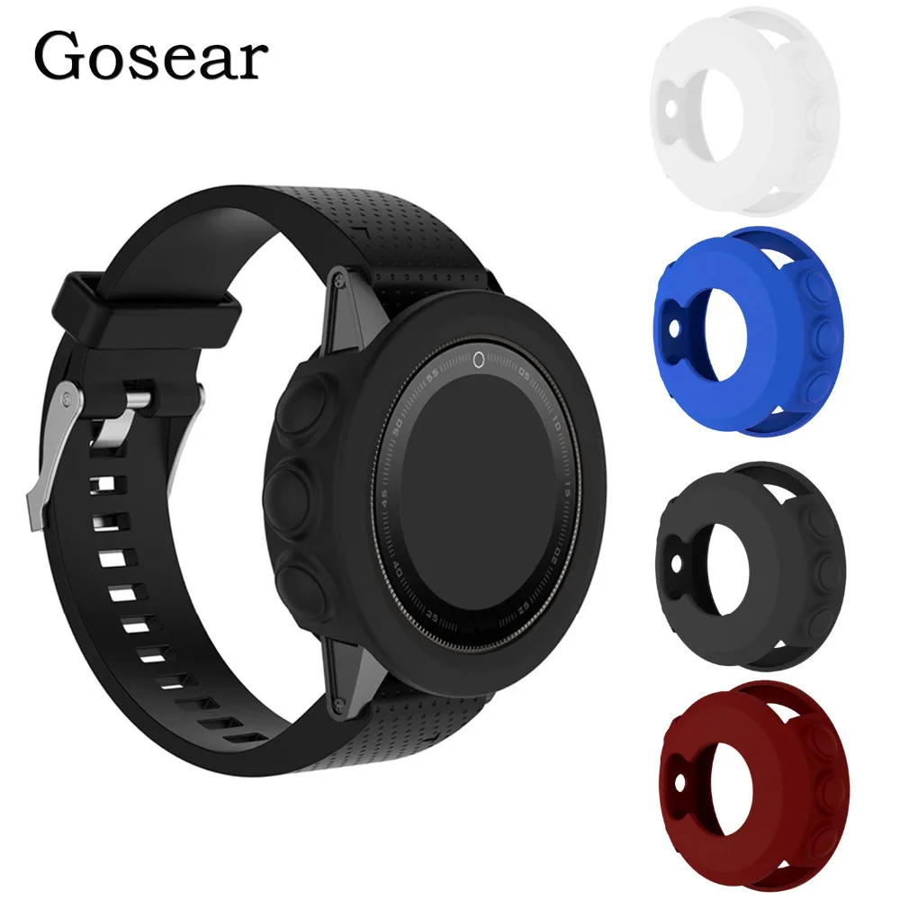 Мягкий силиконовый защитный чехол Gosear для смарт часов аксессуары Garmin Fenix