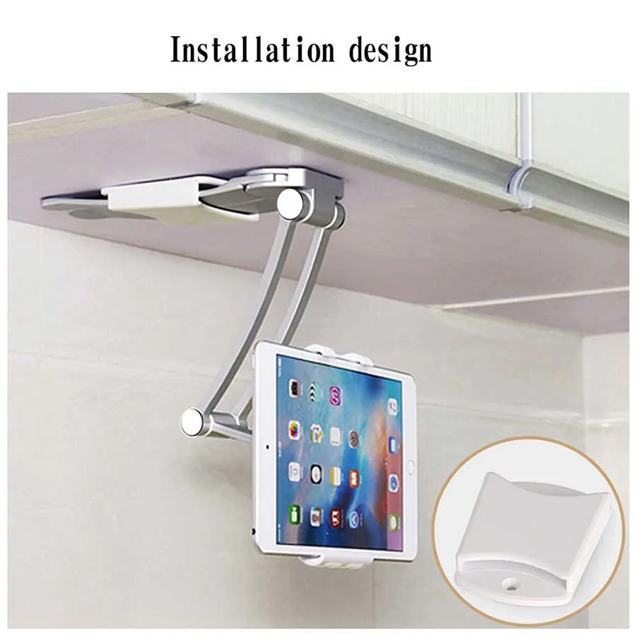 Multipurpose Tablet Pc Phone Holder Kitchen Cabinet Table Mount