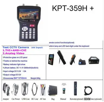 

KPT-359H+ 3.5 Inch Handheld Multi Satellite Finder Monitor TVI/ AHD lcd backlight kpt359h plus