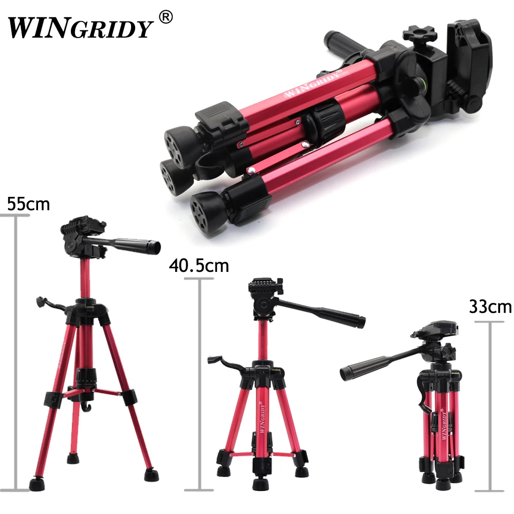 

WINGRIDY Profesional Camera Tripod Stand for Canon Nikon Sony DSLR Camera Camcorder Mini Protable Live Tripod For Phone Camera