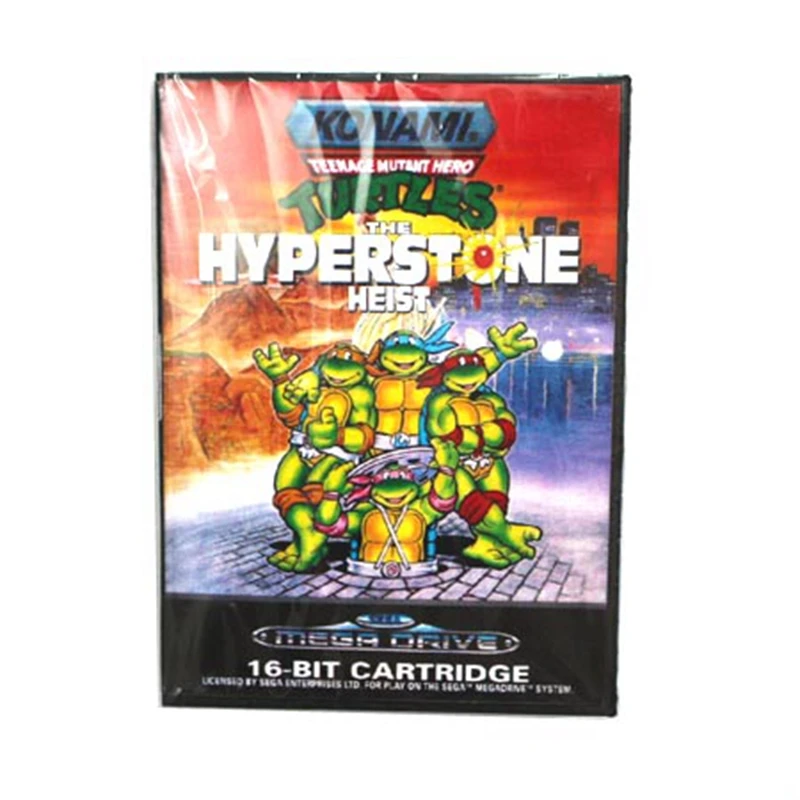 

Teenage Mutant Ninja Turtles The Hyper Stone Heist Boxed Version 16bit MD Game Card For Sega Mega Drive And Genesis