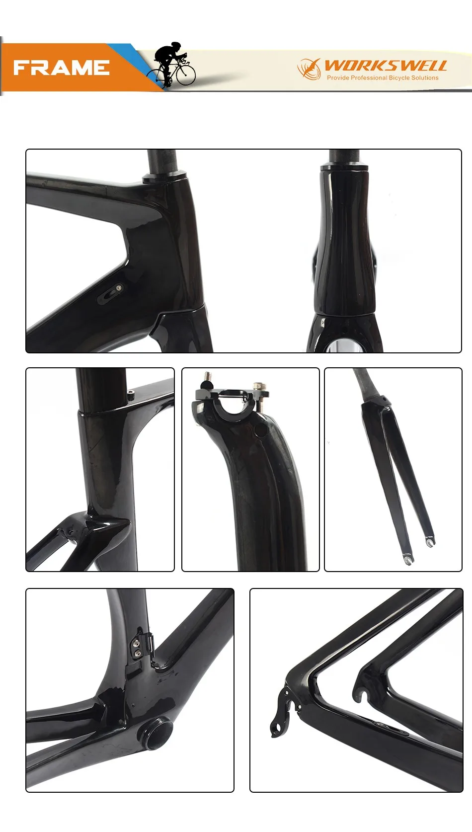 Sale New coming super quality guaranted carbon road bicycle frame full carbon racing frame with Di2 5