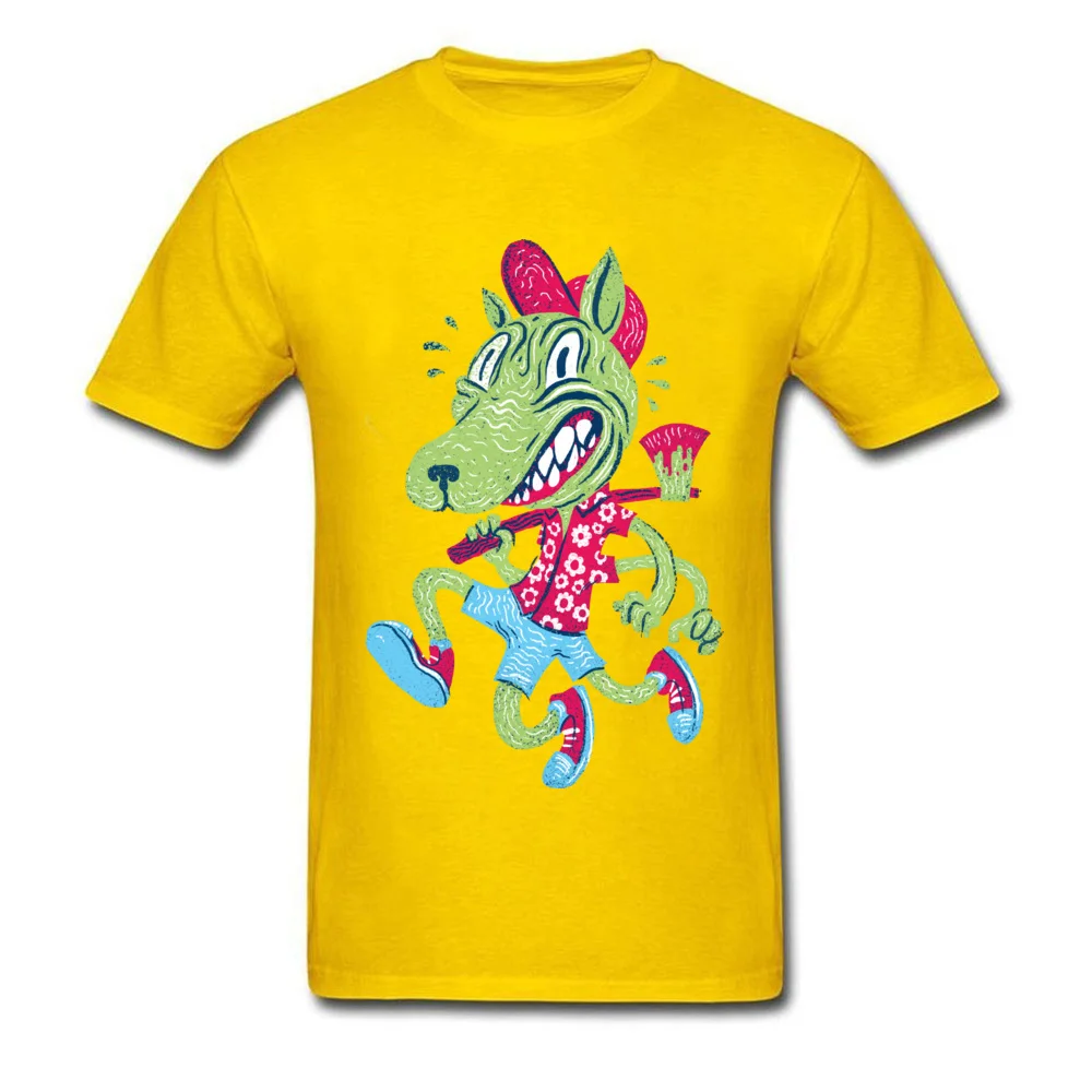 Family Freaky Beast Fashionable Short Sleeve Summer T Shirt New Arrival Round Neck 100% Cotton T Shirt Mens Tshirts Freaky Beast yellow