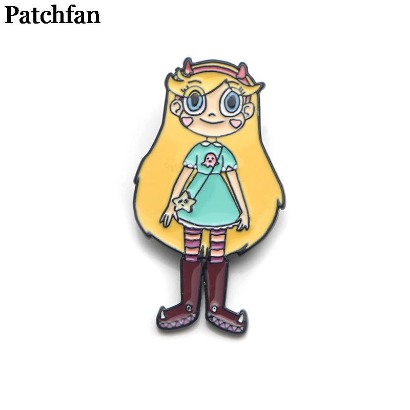 Patchfan Star vs the Forces of Evil цинковый сплав булавки для галстука значки para рубашка сумка Одежда Кепка рюкзак броши для обуви значки A2042