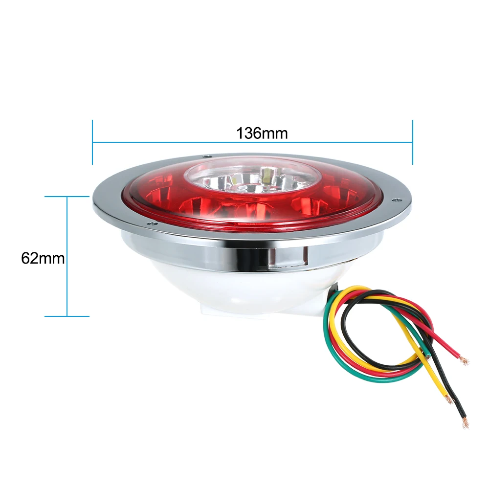 2X12 V/24 V 4,3 ''19 светодиодный автомобильный Грузовик Прицеп грузовик Тормозной Стоп поворотный задний светильник двухцветный краевой светильник s задний светильник s автомобильные аксессуары