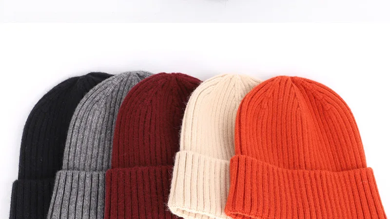 New men's autumn and winter wool warm hat solid color outdoor warm men's and women's wool size adjustable thick winter hat