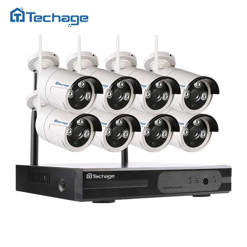 imágenes para Techage 8CH Sistema CCTV Wireless 960 P NVR 8 UNIDS 1.3MP IR P2P Wifi IP al aire libre Cámara de Vigilancia de Seguridad Kit de Teléfono Remoto vista imágenes para Techage 8CH Sistema CCTV Wireless 960 P NVR 8 UNIDS 1.3MP IR P2P Wifi IP al aire libre Cámara de Vigilancia de Seguridad Kit de Teléfono Remoto vista