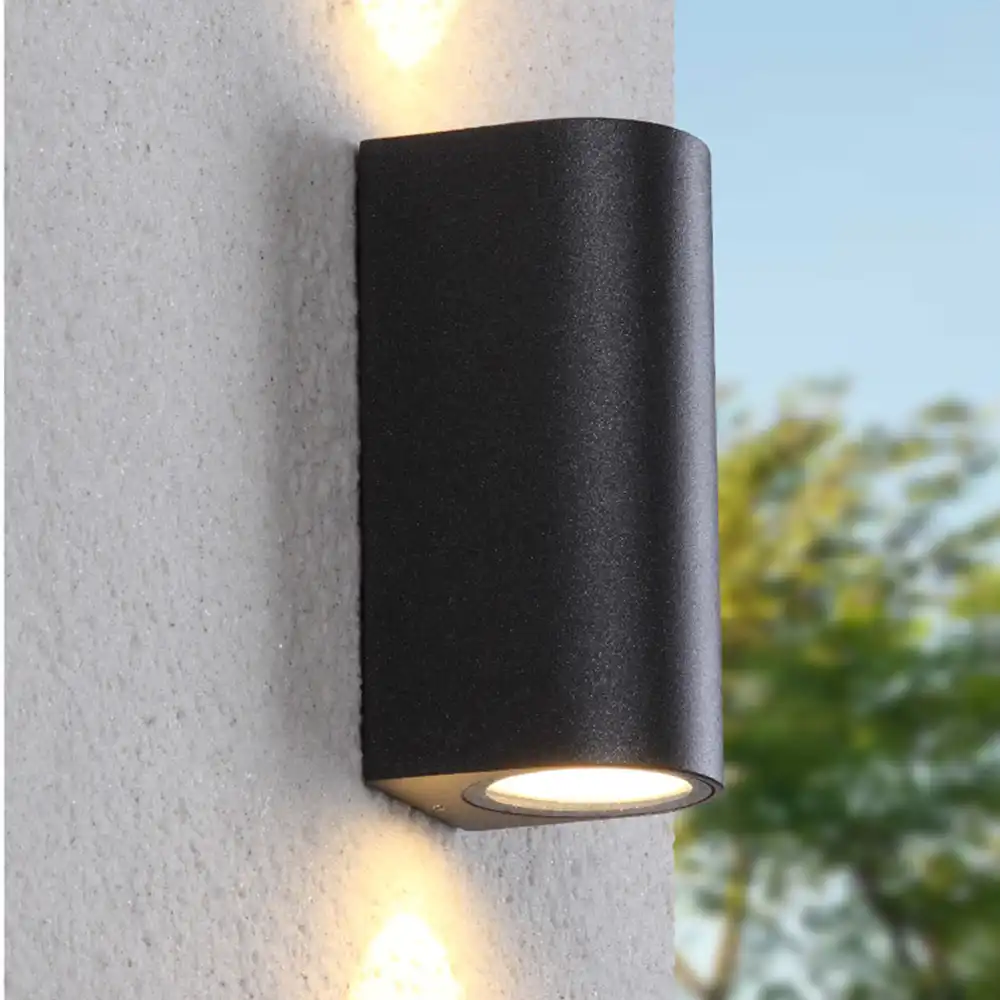 220v 110v Luz Ip44 Led Negro Exterior Lampara De Pared Exterior