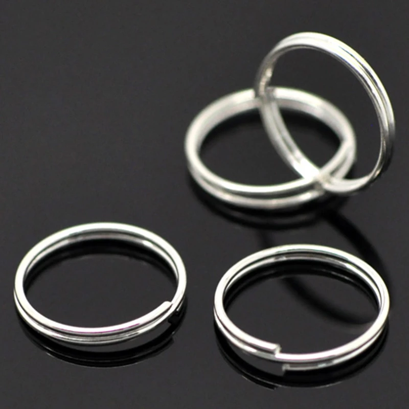 

DoreenBeads Alloy Split Jump Rings Round Silver color 14.0mm( 4/8") Dia, 80 PCs 2016 new