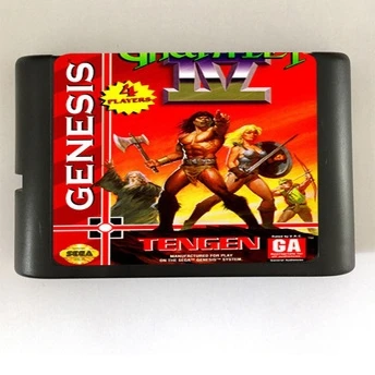 

Top quality 16 bit Sega MD game Cartridge for Megadrive Genesis system --- Gauntlet IV