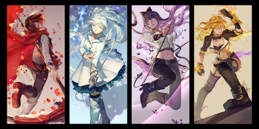 Rwby Anime Japan Anime Silk Cloth Poster 48 X 24 25 X13 068 Cloth Poster Silk Posterposter Cloth Aliexpress