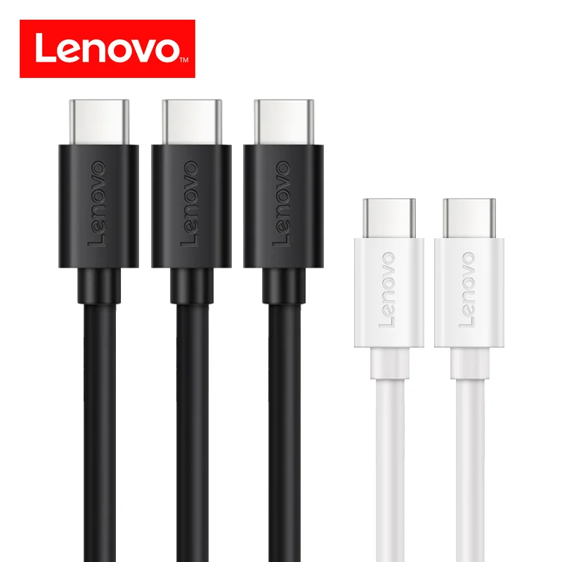 Lenovo 5pcs/lot 1M USB Type C Cable 2A USB C Cable Fast Charging Data Cable Type C USB Charger
