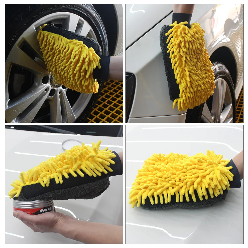 2 шт. водонепроницаемые перчатки из микрофибры 4 в 1|detailing brush|chenille glovecar wash |