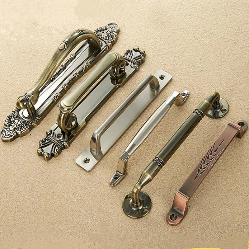 Европейские антикварные дверные ручки Ретро металлический шкаф для ящика Тянет и ручки деревообрабатывающий мебельный аксессуар ручные инструменты Аппаратные средства