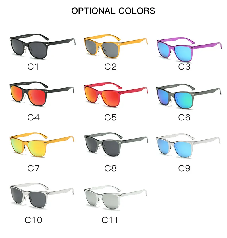 CIVICHIC, цветные, мужские, Al-Mg, для вождения, поляризованные солнцезащитные очки, женские, зеркальные очки, для улицы, очки, хипстер, Oculos De Sol Gafas E183