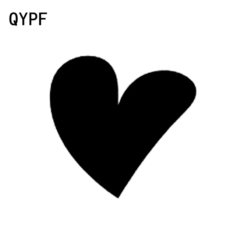 QYPF 13 9 см * 5 Веселая мультяшная любовь сердце Виниловая наклейка