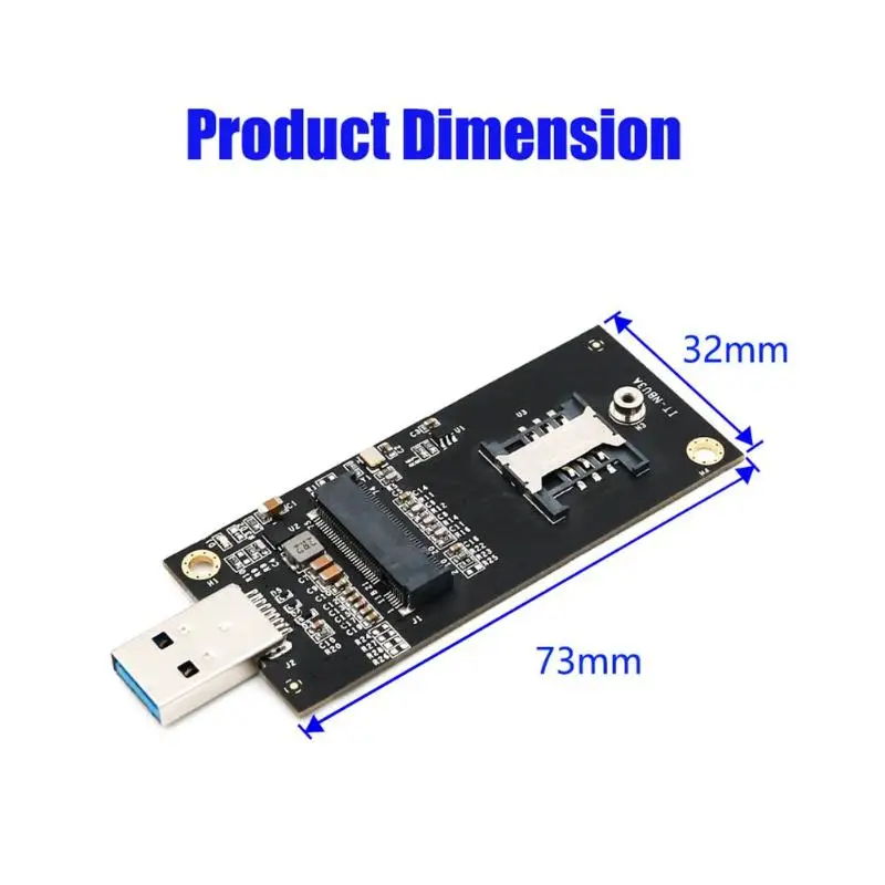 ALLOYSEED NGFF M.2 ключ B к USB 3,0 адаптер рейзер карта плата Настольный ПК добавить на карту с sim-картой 6pin слот для карты