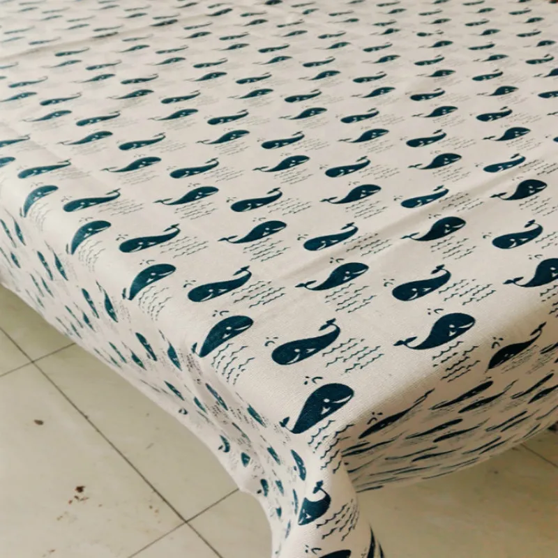 Cheap Price Japanese Style Table Cloth Cotton Linen Tableclothin