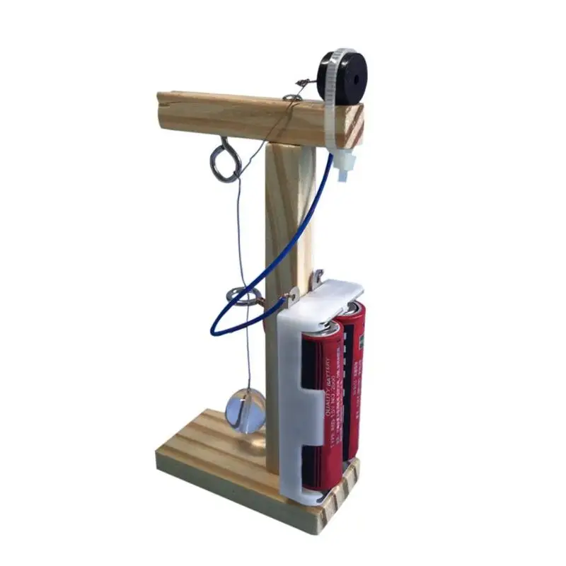 

Handmade Earthquake Alarm Kids Science Experiment Assembly Kit DIY Wooden Earthquake Alarm Toy Educational Toys Without Battery